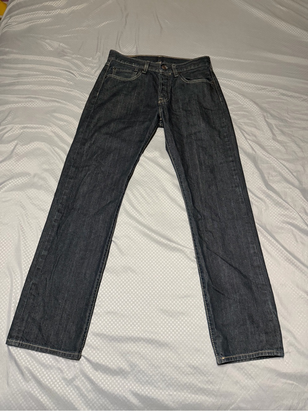 31x32 - Mens Levi's 501 Original Fit Jeans Rigid Dark Wash Blue